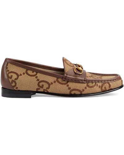 Gucci Maxi Gg Loafers - Brown