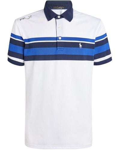 RLX Ralph Lauren Striped Polo Shirt - Blue