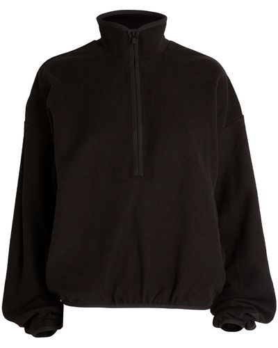 Fear Of God Cotton Half-zip Sweatshirt - Black