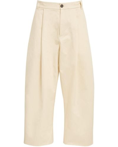 Studio Nicholson Cotton Tailored Pants - Natural