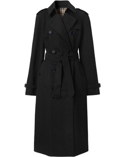Burberry The Long Waterloo Heritage Trench Coat - Black