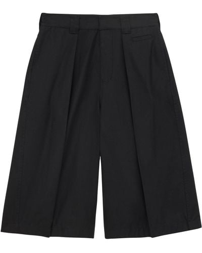 Loewe X Paula's Ibiza Cotton Tailored Shorts - Black