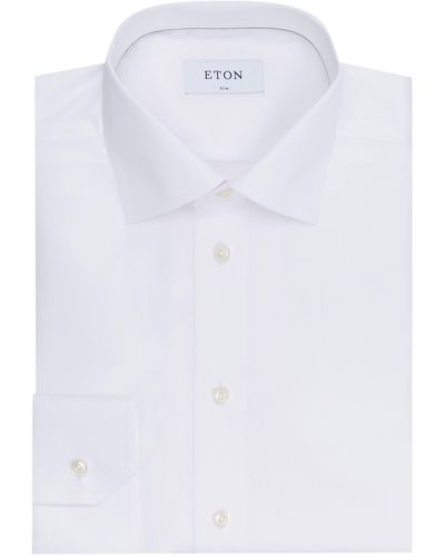 Eton Signature Twill Slim Fit Shirt - White