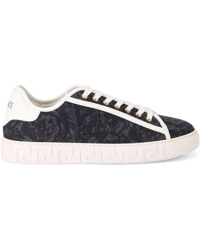 Versace Low-top Responsible Grecco Trainers - Blue