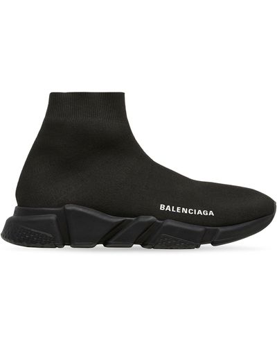 Balenciaga Speed Stretch-knit Sneakers - Black