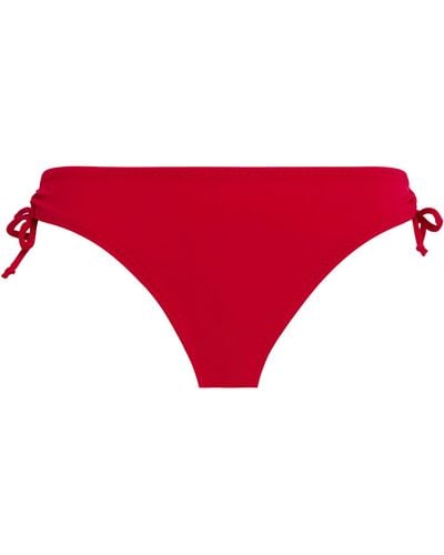 Norma Kamali Jason Bikini Bottoms - Red