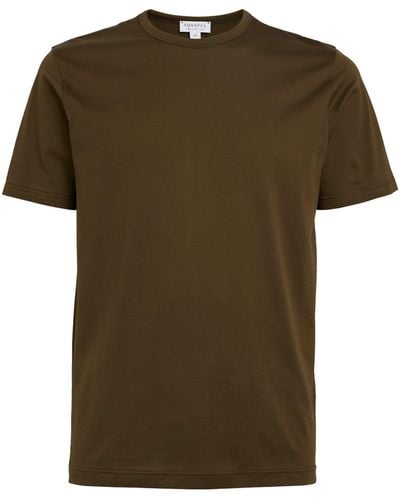 Sunspel Supima Cotton Classic T-shirt - Green
