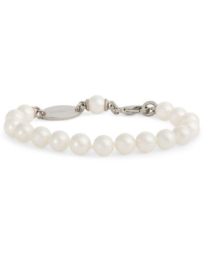 DSquared² Faux Pearl Bracelet - Natural