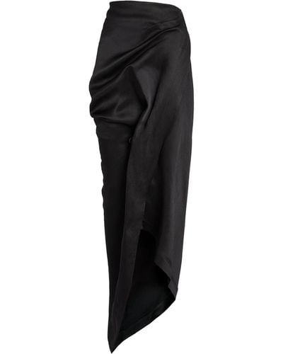 Issey Miyake Enveloping Midi Skirt - Black