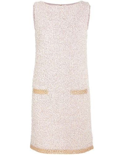 St. John Sequinned-accent Mini Dress - Pink