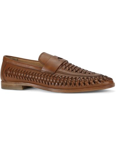 Kurt Geiger Leather Pablo Loafers - Brown