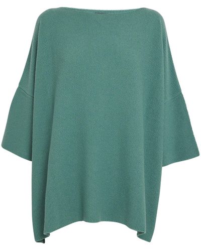 Eskandar Cotton Tunic Top - Green