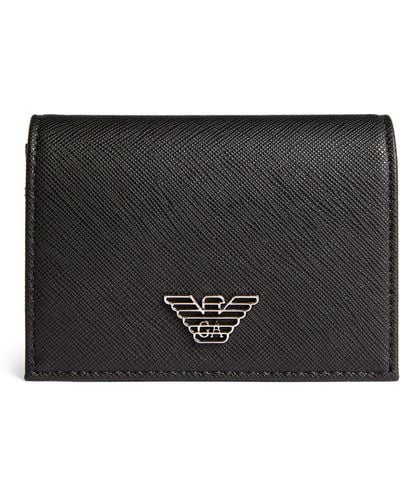 Emporio Armani Eagle Card Holder - Black