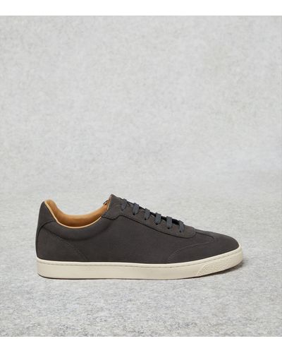 Brunello Cucinelli Pebbled Leather Trainers - Grey