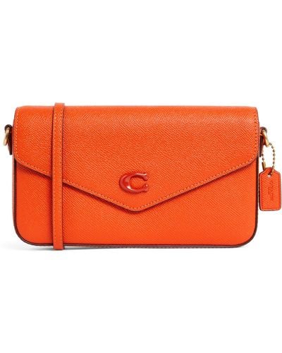 COACH Leather Wyn Cross-body Bag - Orange