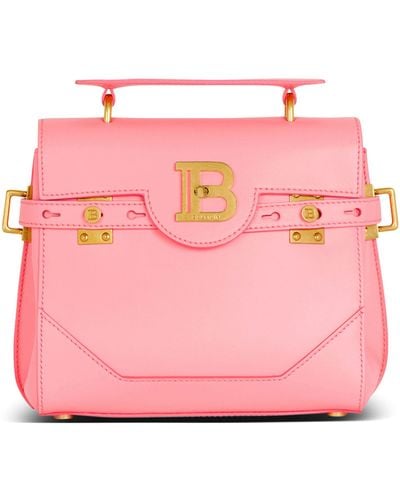 Balmain Leather B-buzz 23 Shoulder Bag - Pink