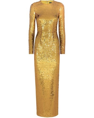 Dolce & Gabbana Sequin-embellished Gown - Metallic