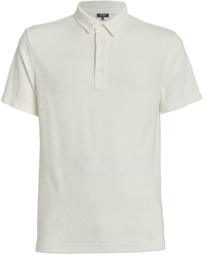 Ron Dorff Terry Cotton Polo Shirt - White