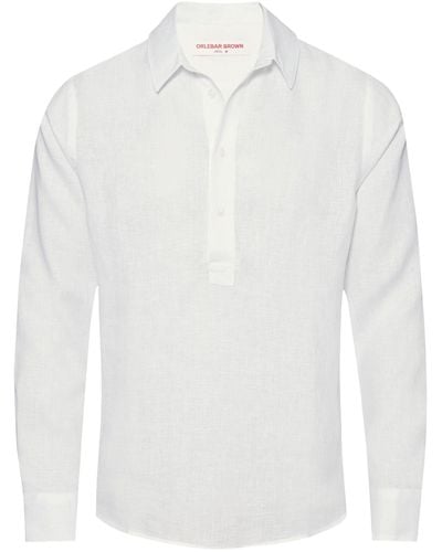 Orlebar Brown Linen Percy Shirt - White