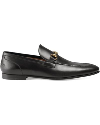 Gucci Leather Jordaan Loafers - Black