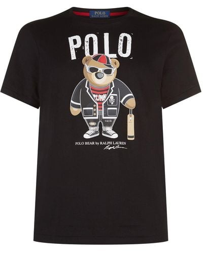 Ralph Lauren Gangster Bear T-shirt - Black