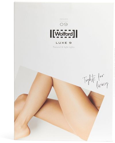 Wolford Luxe 9 Tights - Natural
