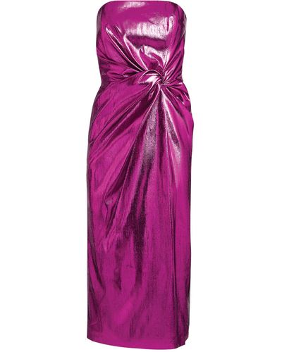 16Arlington Himawari Strapless Midi Dress - Pink