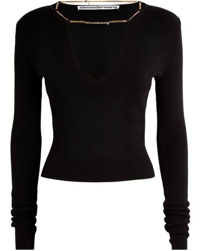 Alexander Wang Chain-detail Sweater - Black