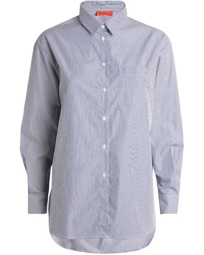 MAX&Co. Cotton Striped Shirt - Blue
