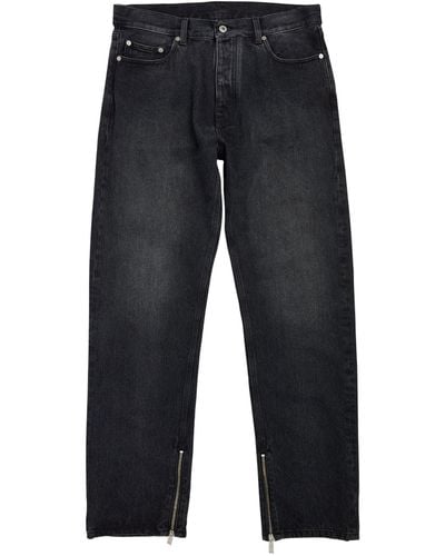Off-White c/o Virgil Abloh Zip-detail Straight Jeans - Blue