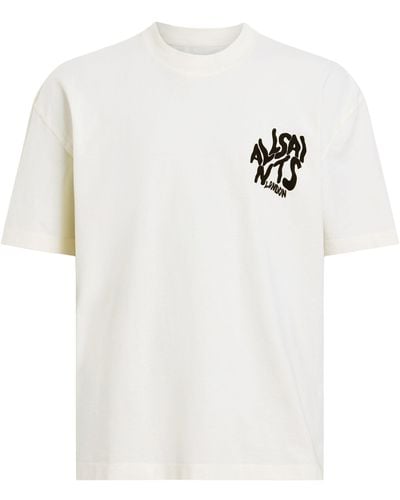AllSaints Organic Cotton Orlando Logo T-shirt - White