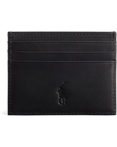 Polo Ralph Lauren Leather Logo Card Holder - Black