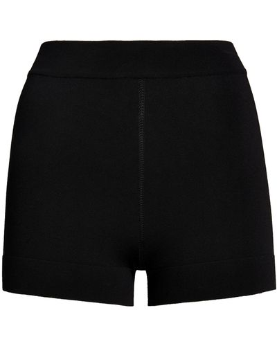 Alaïa Stretch-knit Shorts - Black