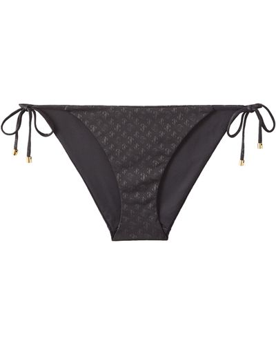 Jimmy Choo Monogram Aubrie Bikini Briefs - Black