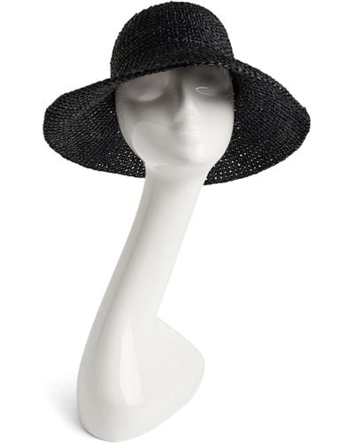 Max Mara Cotton-blend Woven Hat - Black