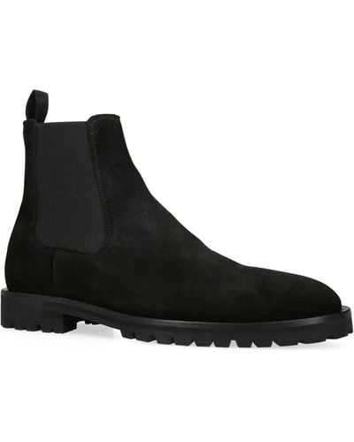 Kurt Geiger Suede Hunter Chelsea Boots - Black