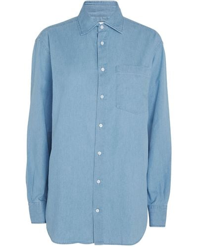 With Nothing Underneath The Chessie Shirt - Blue