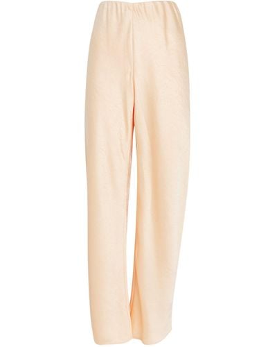 Vince Satin Trousers - Natural