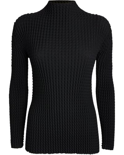 Issey Miyake High-neck Sweatshirt - Black