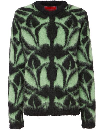 La DoubleJ Mohair-blend Camden Sweater - Green