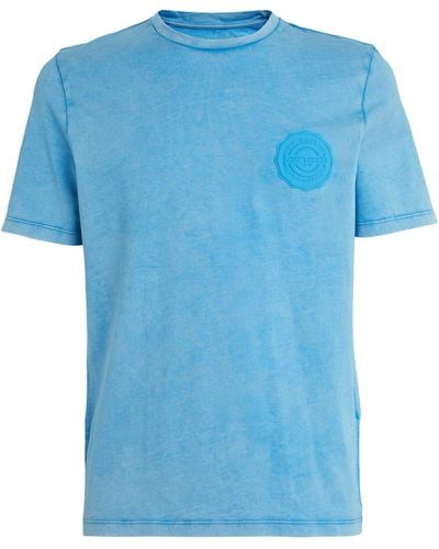 Jacob Cohen Cotton Logo T-shirt - Blue