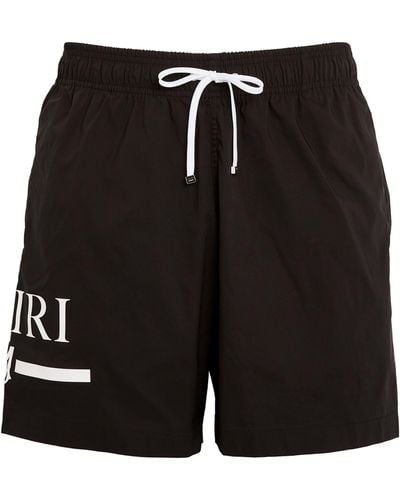 Amiri Logo Swim Shorts - Black