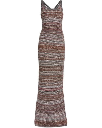 Missoni Crochet-knit Maxi Dress - Gray