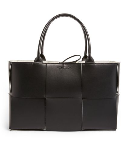 Bottega Veneta Medium Arco Intreccio Leather Tote Bag - Black