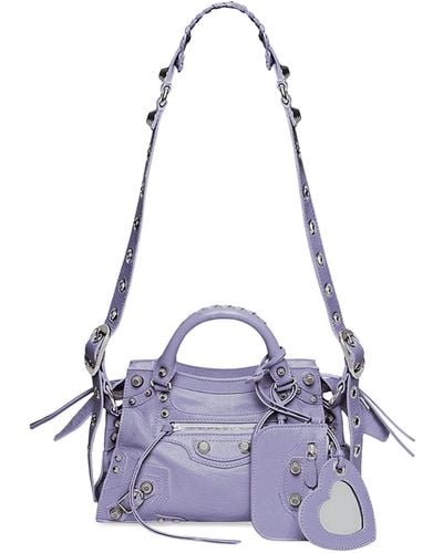 Balenciaga Neo Cagole Xs Handbag - Purple