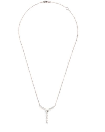 Melissa Kaye White Gold And Diamond Aria Cascade Necklace