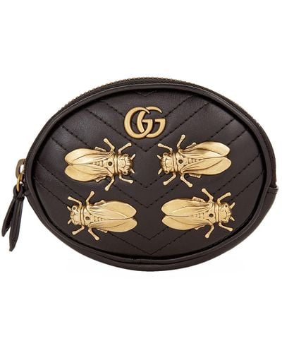 Gucci Beetle Bracelet Purse - Black
