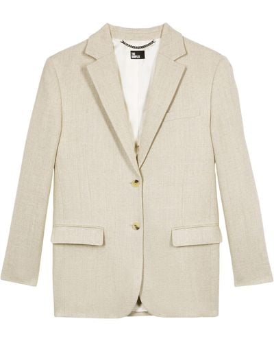 The Kooples Double-breasted Blazer - White