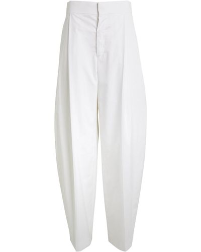 Carven Wide-leg Trousers - White