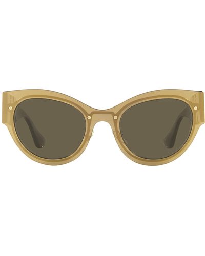 Versace Cat Eye Gray Tinted Sunglasses - Green